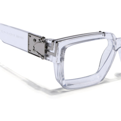 Storm | Transparent Wayfarer Medium Eyeglasses for Men & Women | 86367FMG7164-C1