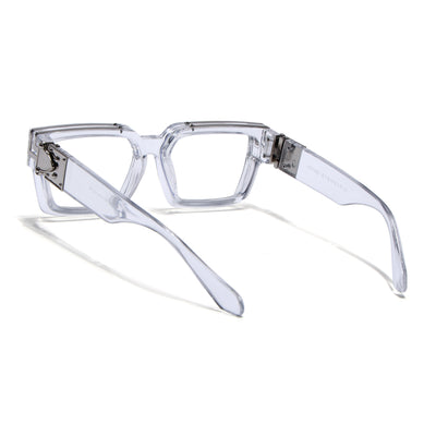 Storm | Transparent Wayfarer Medium Eyeglasses for Men & Women | 86367FMG7164-C1