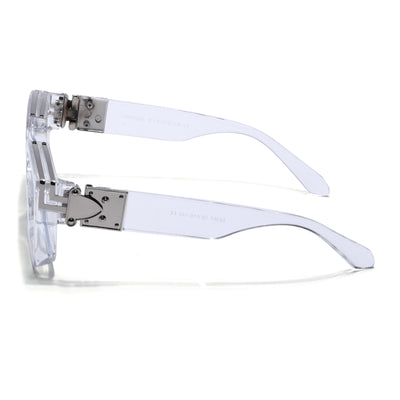 Storm | Transparent Wayfarer Medium Eyeglasses for Men & Women | 86367FMG7164-C1