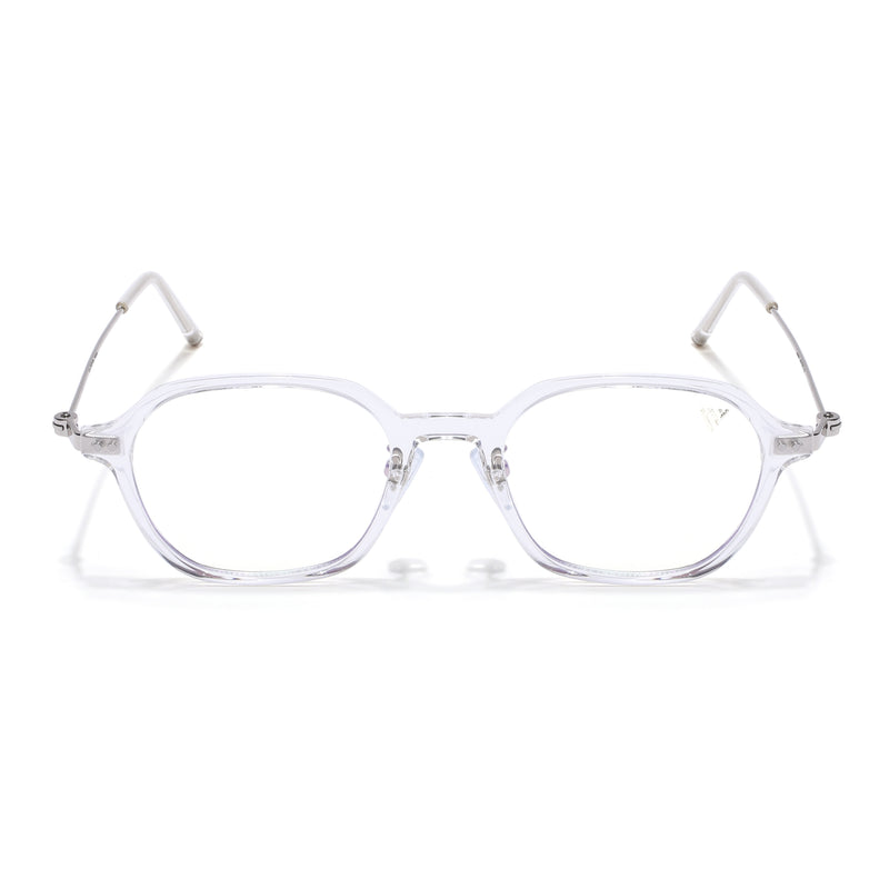 Voyage Clear Oval Eyeglasses for Men & Women (86573MG3890-C1)