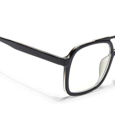 Voyage Maverick Black Wayfarer Eyeglasses for Men & Women (86635MG4153-C1)