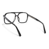 Voyage Maverick Black Wayfarer Eyeglasses for Men & Women (86635MG4153-C1)