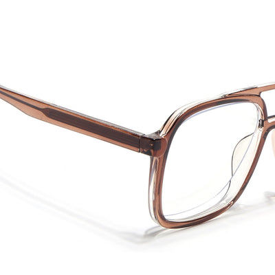 Voyage Maverick Brown Wayfarer Eyeglasses for Men & Women (86635MG4154-C3)