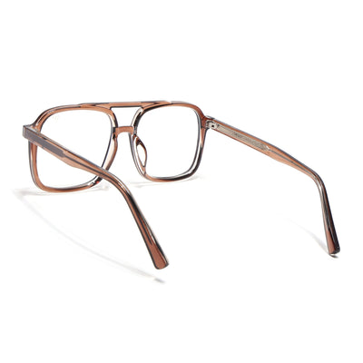 Voyage Maverick Brown Wayfarer Eyeglasses for Men & Women (86635MG4154-C3)