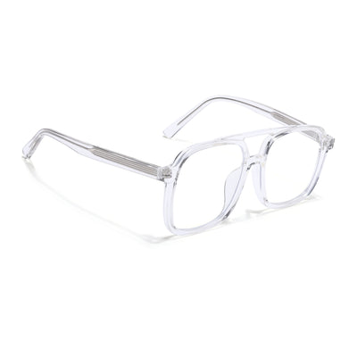 Voyage Maverick Clear Wayfarer Eyeglasses for Men & Women (86635MG4155-C4)