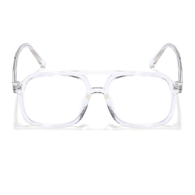 Voyage Maverick Clear Wayfarer Eyeglasses for Men & Women (86635MG4155-C4)