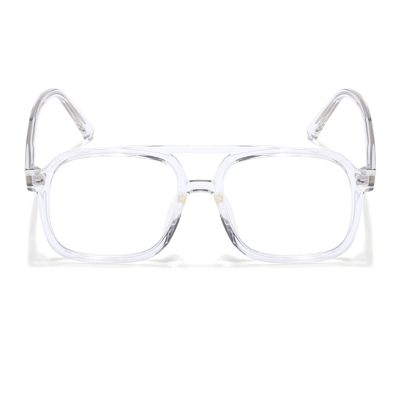Voyage Maverick Clear Wayfarer Eyeglasses for Men & Women (86635MG4155-C4)
