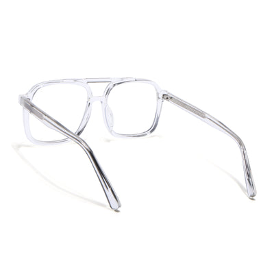 Voyage Maverick Clear Wayfarer Eyeglasses for Men & Women (86635MG4155-C4)
