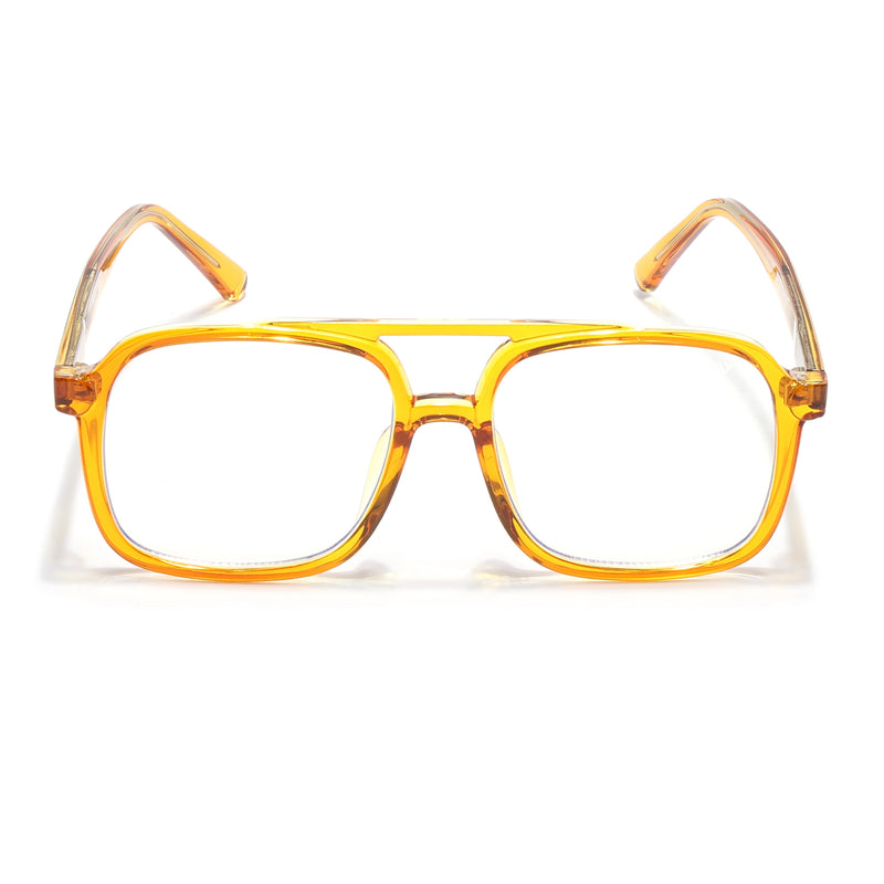 Voyage Maverick Orange Wayfarer Eyeglasses for Men & Women (86635MG4156-C2)
