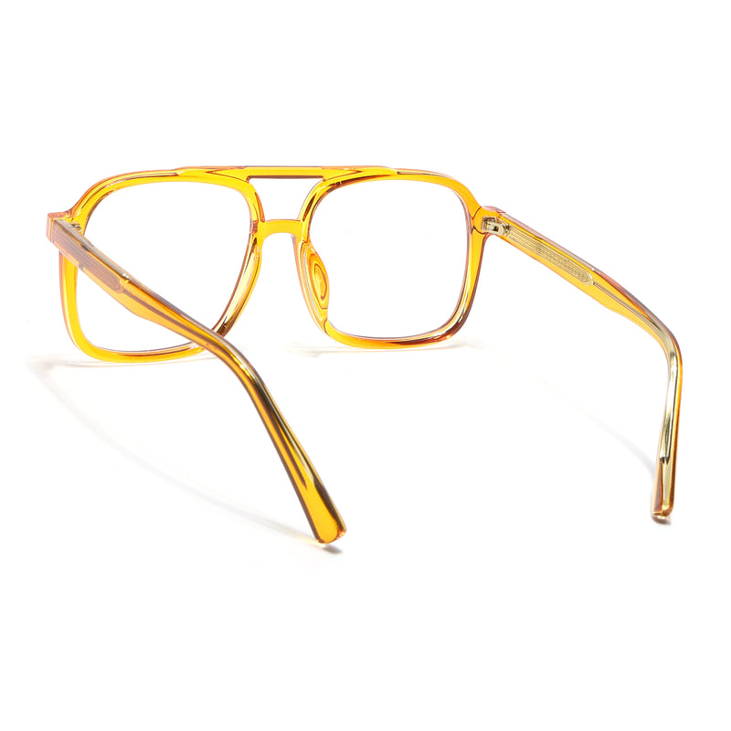 Voyage Maverick Orange Wayfarer Eyeglasses for Men & Women (86635MG4156-C2)