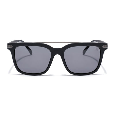 Eyejack Black Wayfarer Polarized Sunglasses for Men & Women (868PCL2137)