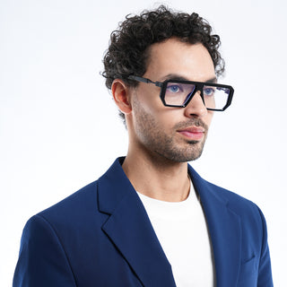 Voyage Victor Black Wayfarer Eyeglasses for Men & Women (8725MG4196-C1)