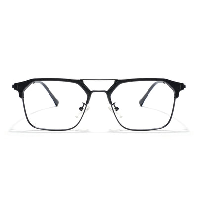 Voyage Black Wayfarer Eyeglasses for Men & Women (87332MG5834-C1)
