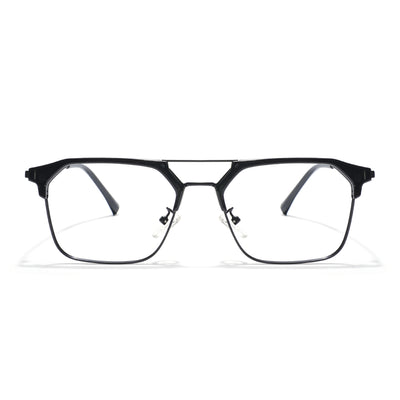 Voyage Black Wayfarer Eyeglasses for Men & Women (87332MG5834-C1)