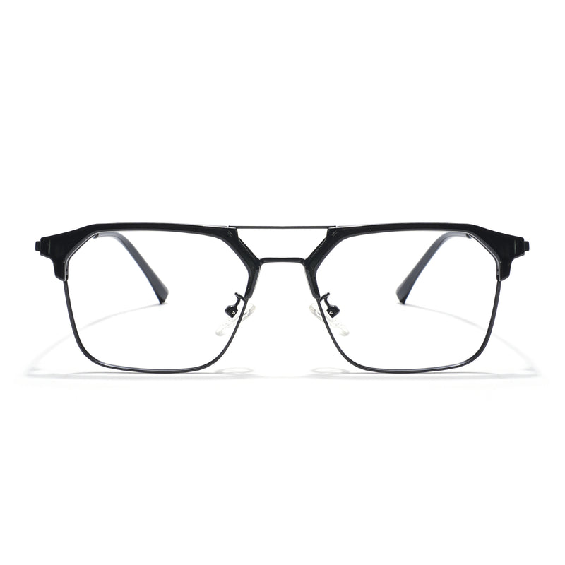 Voyage Black Wayfarer Eyeglasses for Men & Women (87332MG5834-C1)