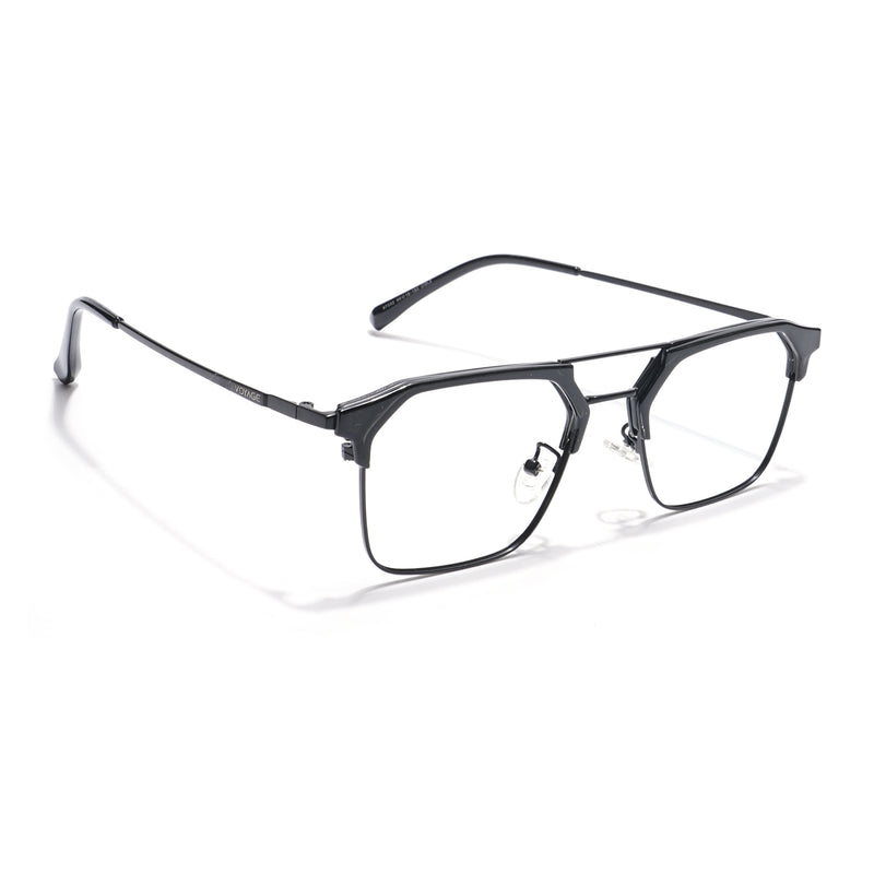 Voyage Black Wayfarer Eyeglasses for Men & Women (87332MG5834-C1)