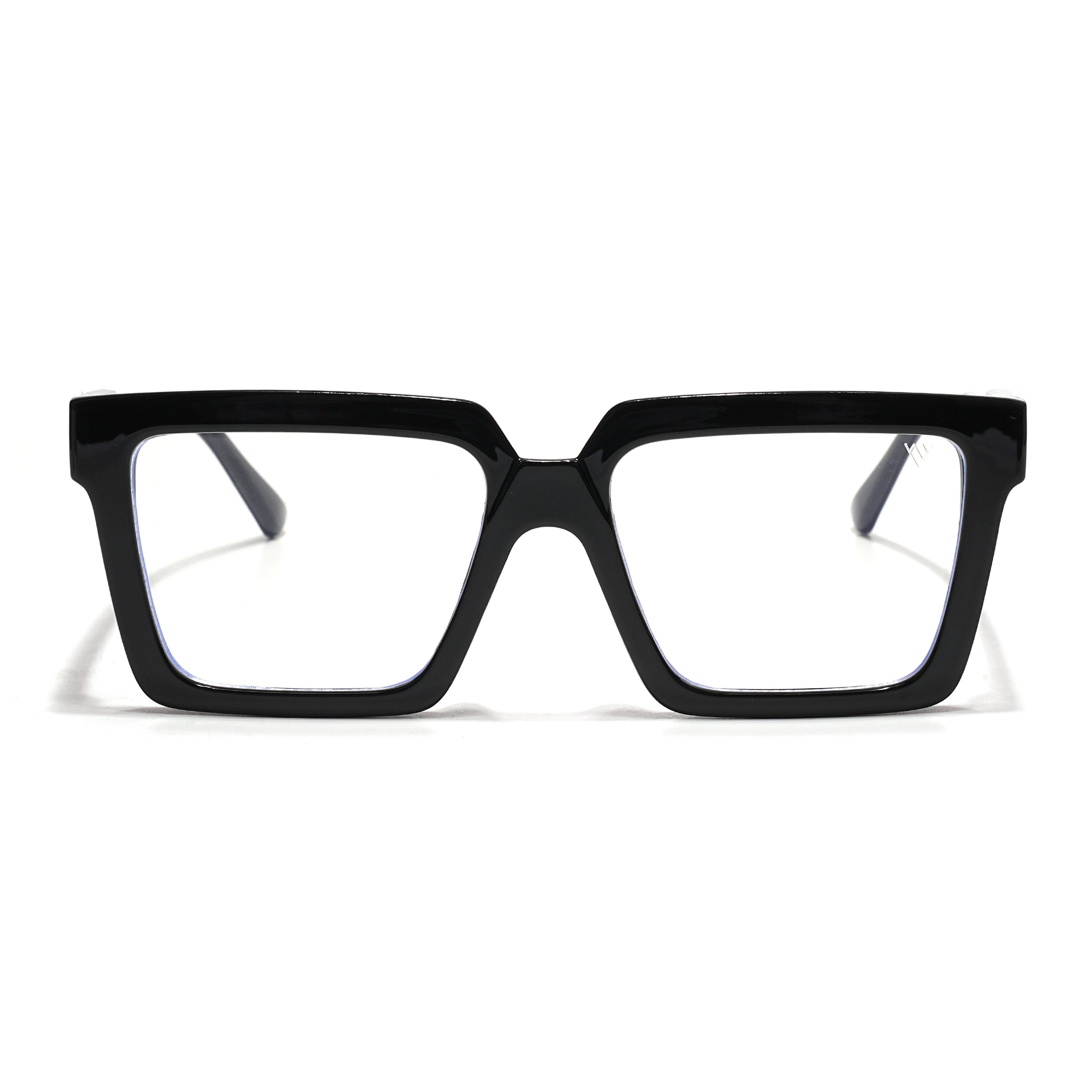 Voyage Verso Shine Black Wayfarer Eyeglasses for Men & Women (8774MG3922-C1)