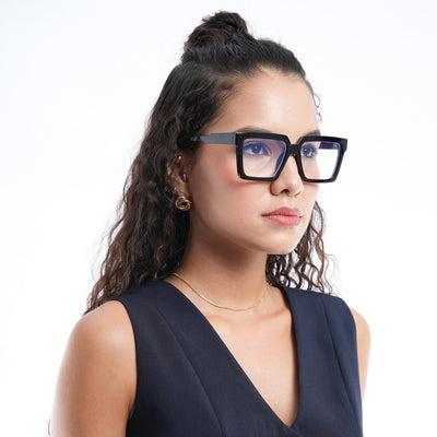 Voyage Verso Grey Wayfarer Eyeglasses for Men & Women (8774MG3923-C2)