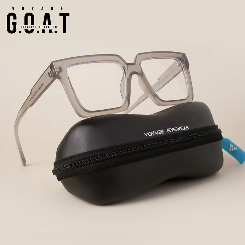 Voyage Goat Grey Wayfarer Eyeglasses for Men & Women (8774MG3923-C2)