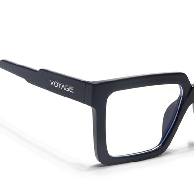 Voyage Verso Matt Black Wayfarer Eyeglasses for Men & Women (8774MG5165-C3)