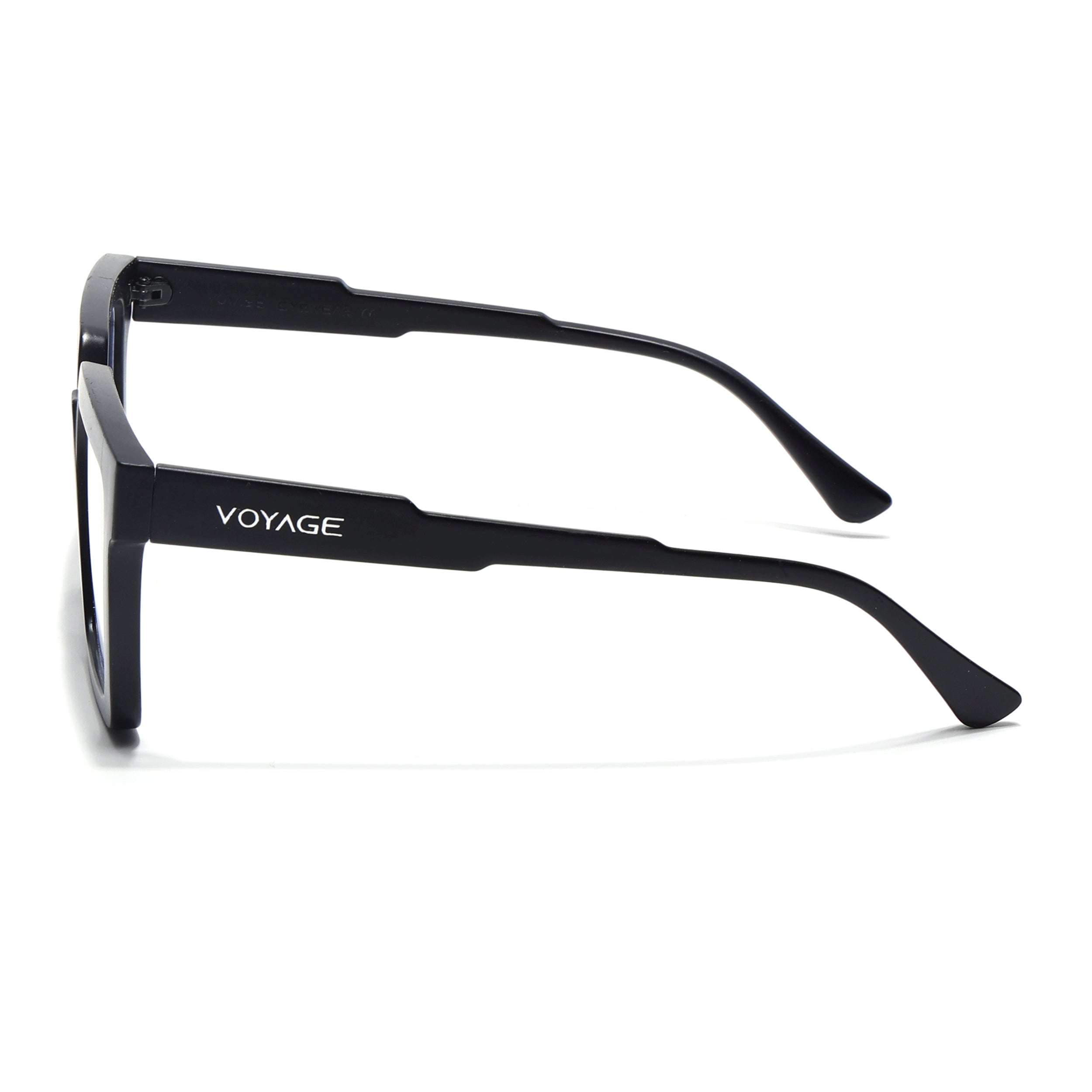 Voyage Verso Matt Black Wayfarer Eyeglasses for Men & Women (8774MG5165-C3)