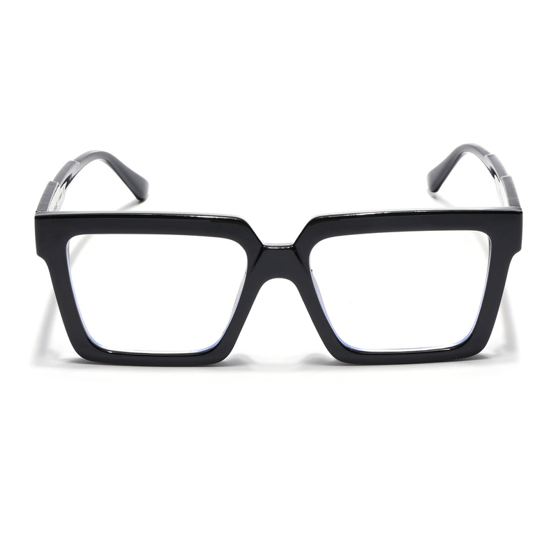 Voyage Exclusive Shine Black Square Eyeglasses for Men & Women (8774MG5244-C1)