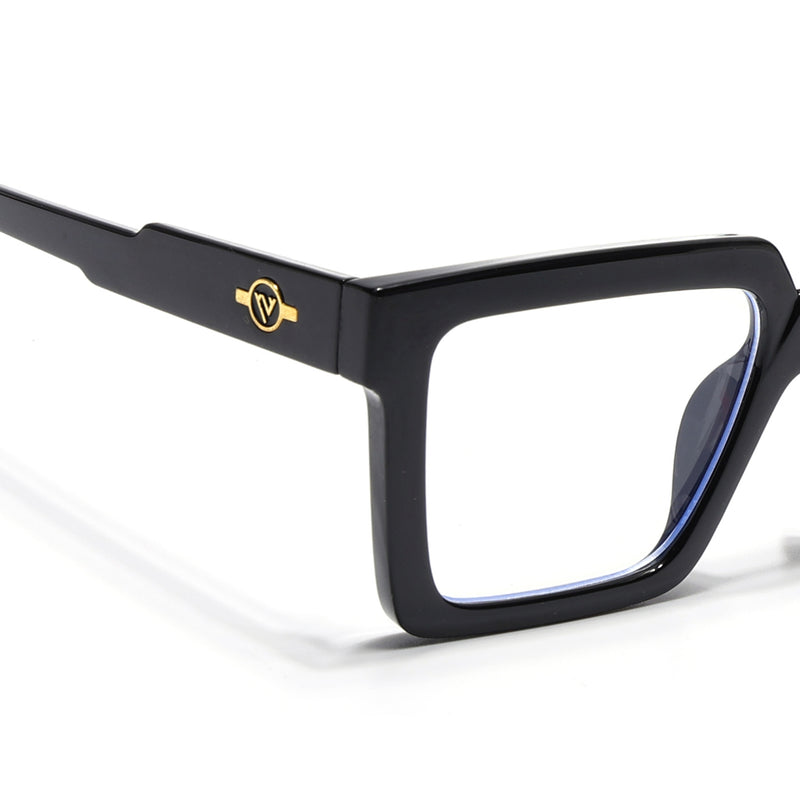 Voyage Exclusive Shine Black Square Eyeglasses for Men & Women (8774MG5244-C1)