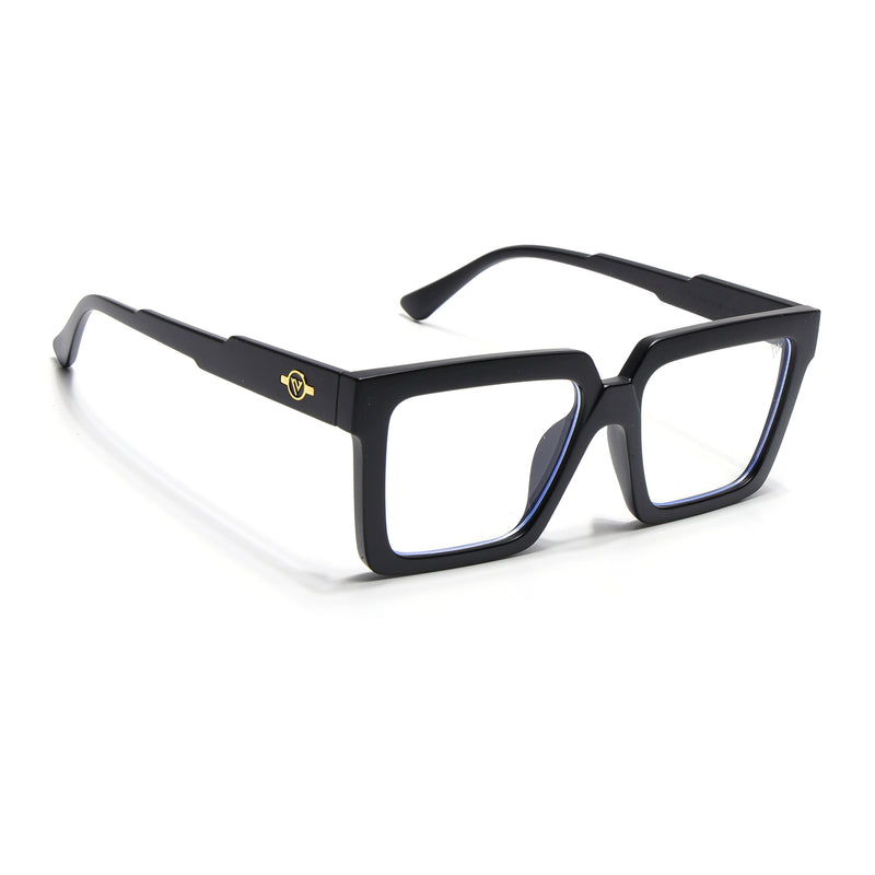 Voyage Exclusive Matt Black Square Eyeglasses for Men & Women (8774MG5245-C2)