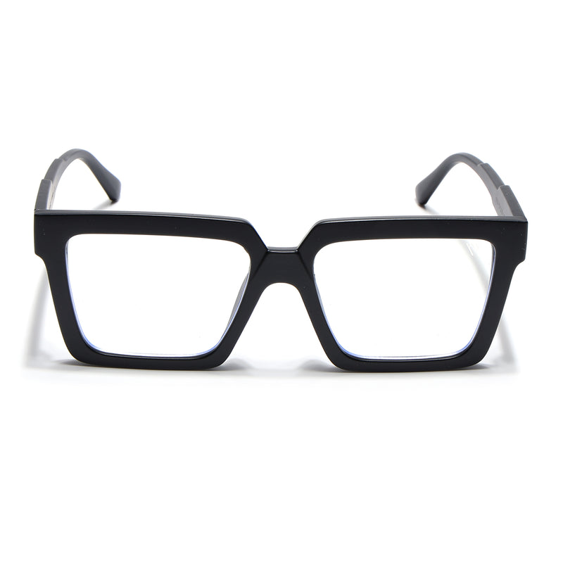 Voyage Exclusive Matt Black Square Eyeglasses for Men & Women (8774MG5245-C2)