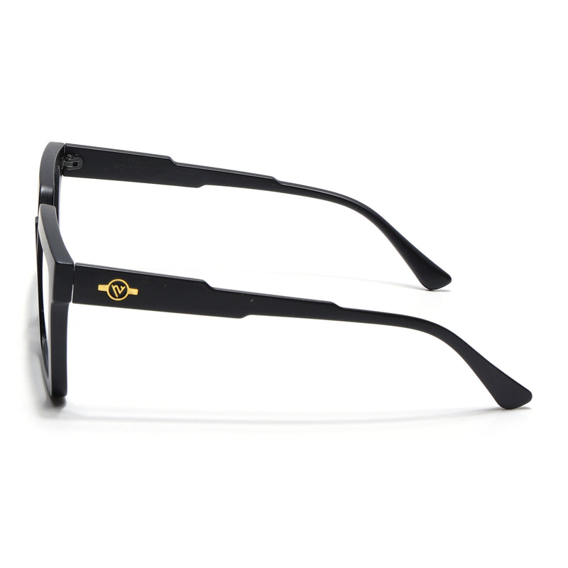 Voyage Exclusive Matt Black Square Eyeglasses for Men & Women (8774MG5245-C2)