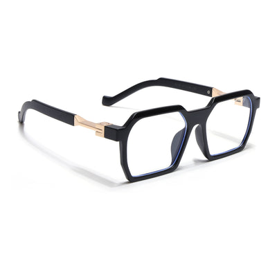 Voyage Matt Black Square Eyeglasses for Men & Women (8779MG5061-C2)