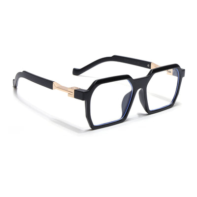 Voyage Matt Black Square Eyeglasses for Men & Women (8779MG5061-C2)