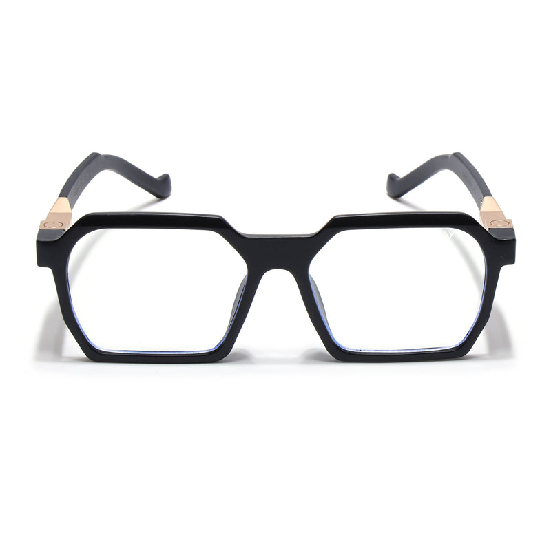 Voyage Matt Black Square Eyeglasses for Men & Women (8779MG5061-C2)