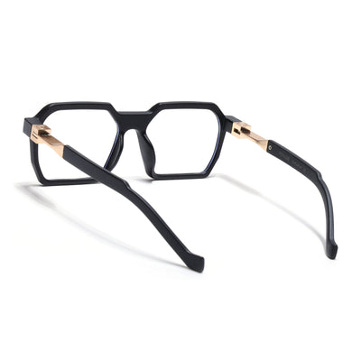 Voyage Matt Black Square Eyeglasses for Men & Women (8779MG5061-C2)