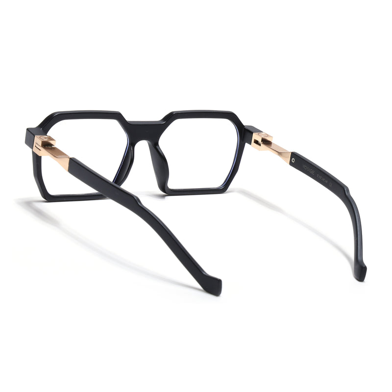 Voyage Matt Black Square Eyeglasses for Men & Women (8779MG5061-C2)