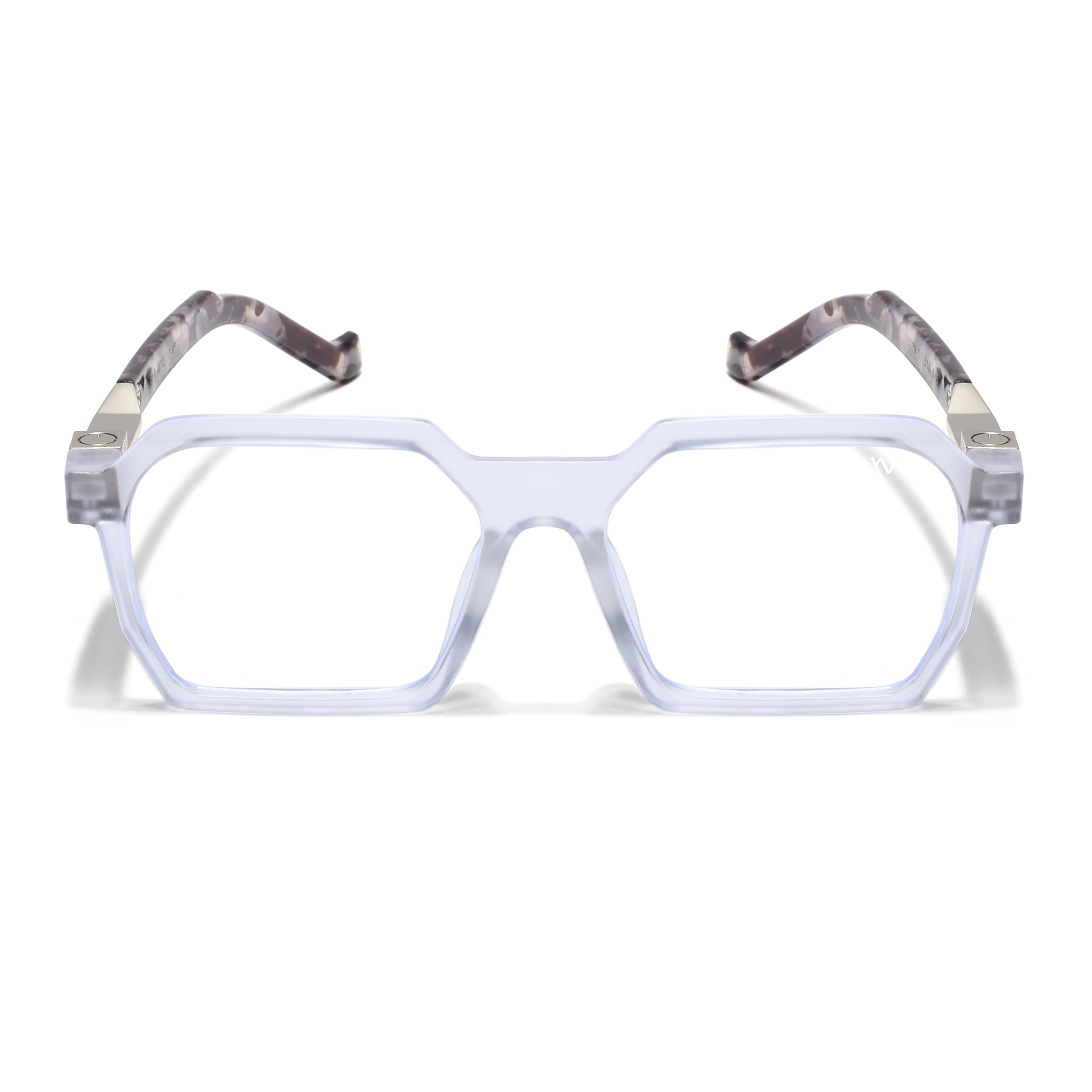 Voyage Matt Transparent Square Eyeglasses for Men & Women (8779MG5062-C3)