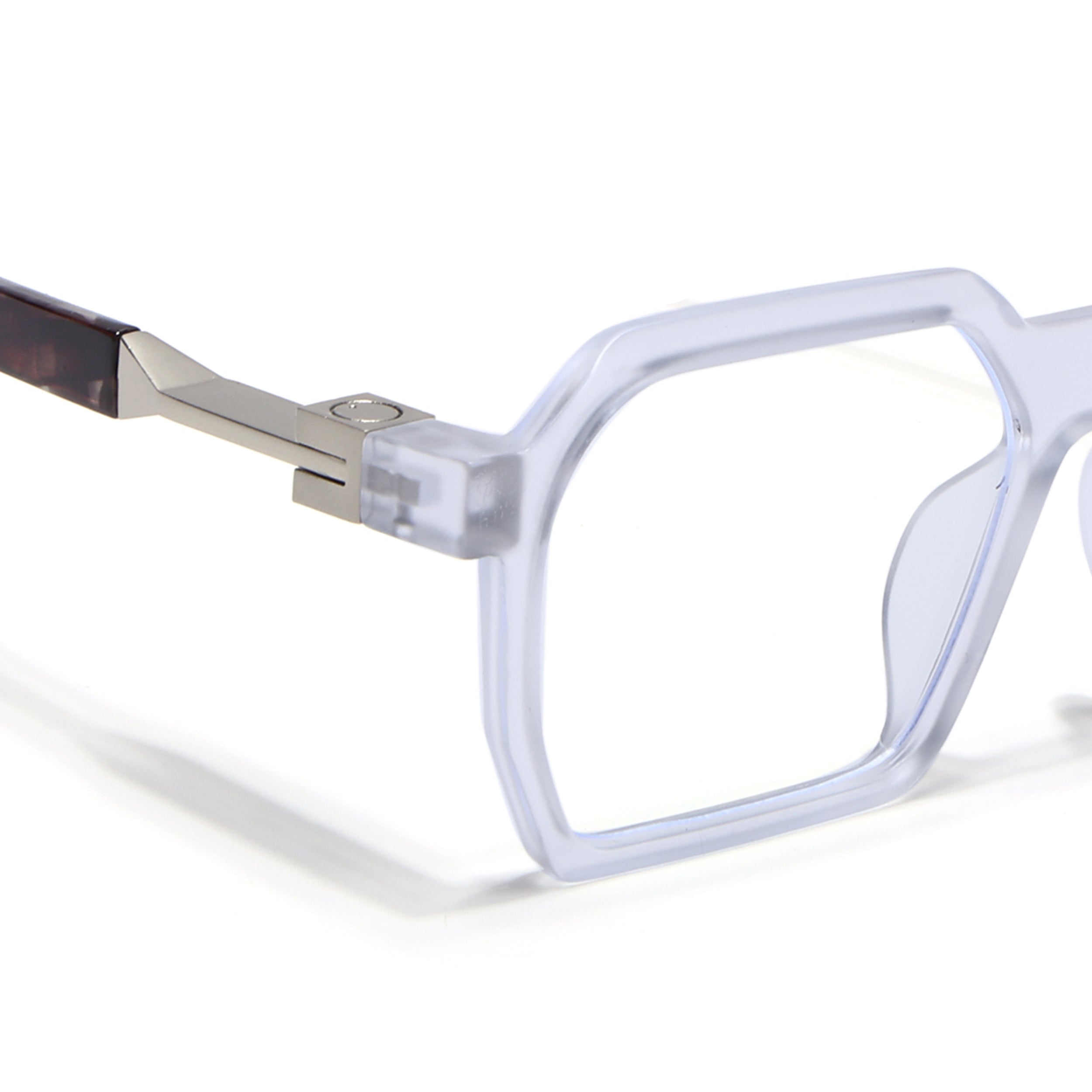 Voyage Matt Transparent Square Eyeglasses for Men & Women (8779MG5062-C3)