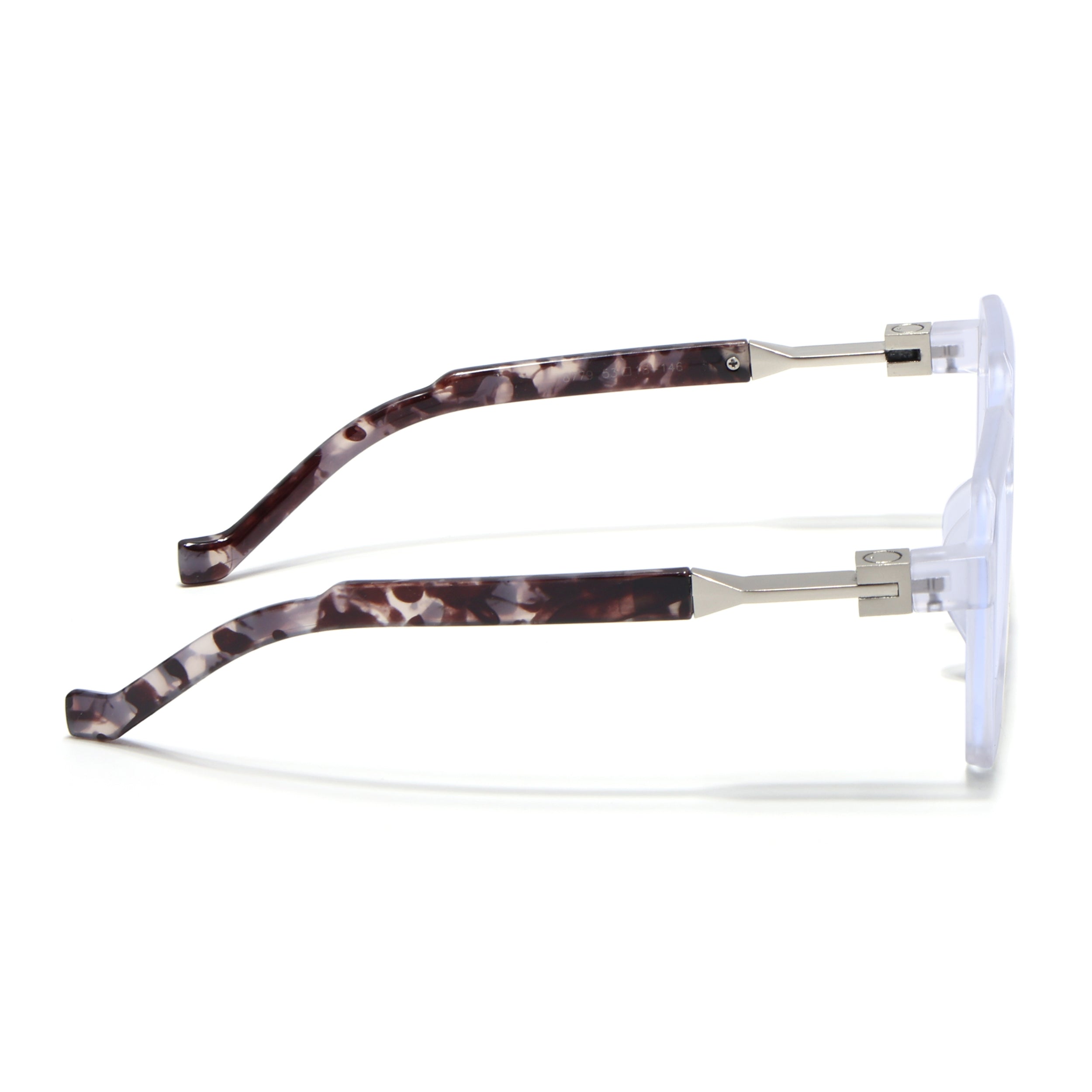 Voyage Matt Transparent Square Eyeglasses for Men & Women (8779MG5062-C3)