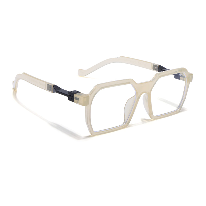Voyage Light Yellow Square Eyeglasses for Men & Women (8779MG5064-C5)