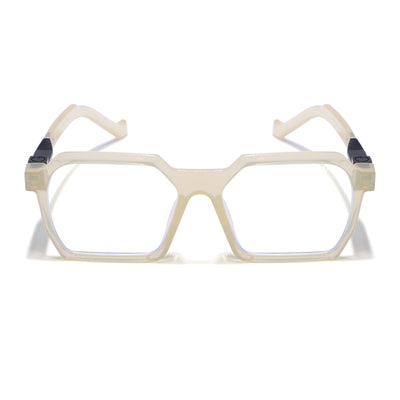 Voyage Light Yellow Square Eyeglasses for Men & Women (8779MG5064-C5)