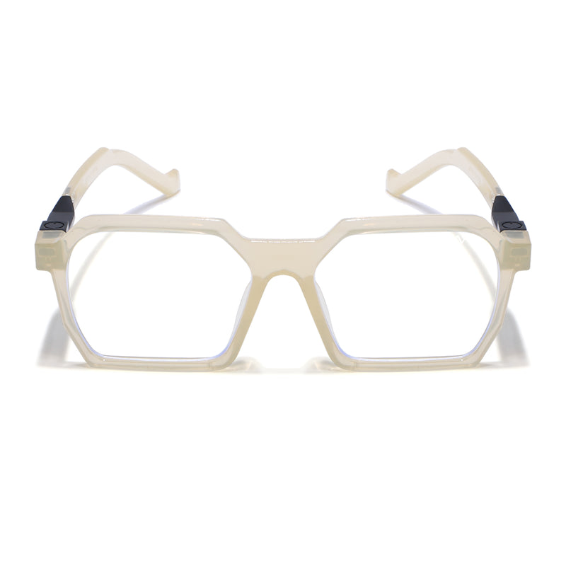 Voyage Light Yellow Square Eyeglasses for Men & Women (8779MG5064-C5)