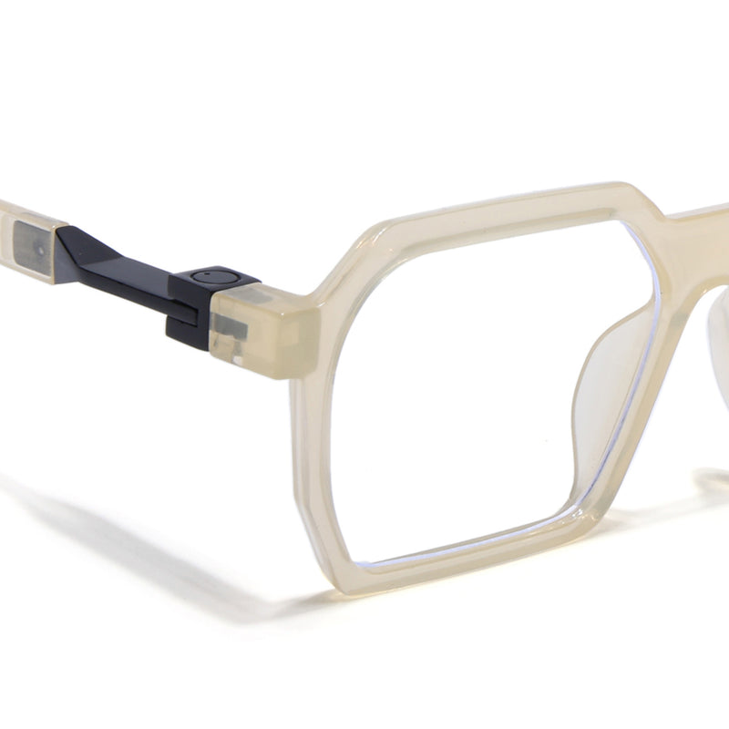 Voyage Light Yellow Square Eyeglasses for Men & Women (8779MG5064-C5)