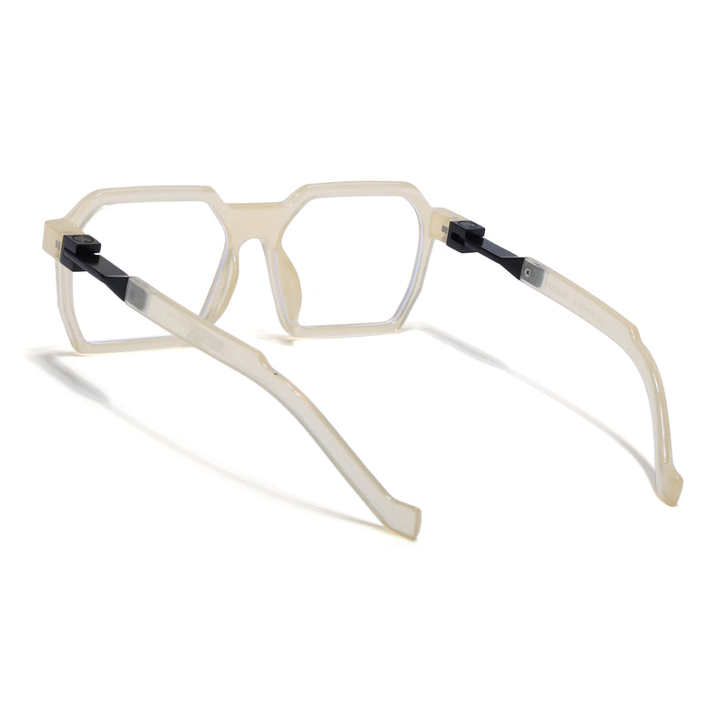 Voyage Light Yellow Square Eyeglasses for Men & Women (8779MG5064-C5)