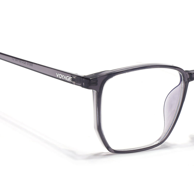 Voyage Air Grey Square Eyeglasses for Men & Women (88013MG4557-C2)