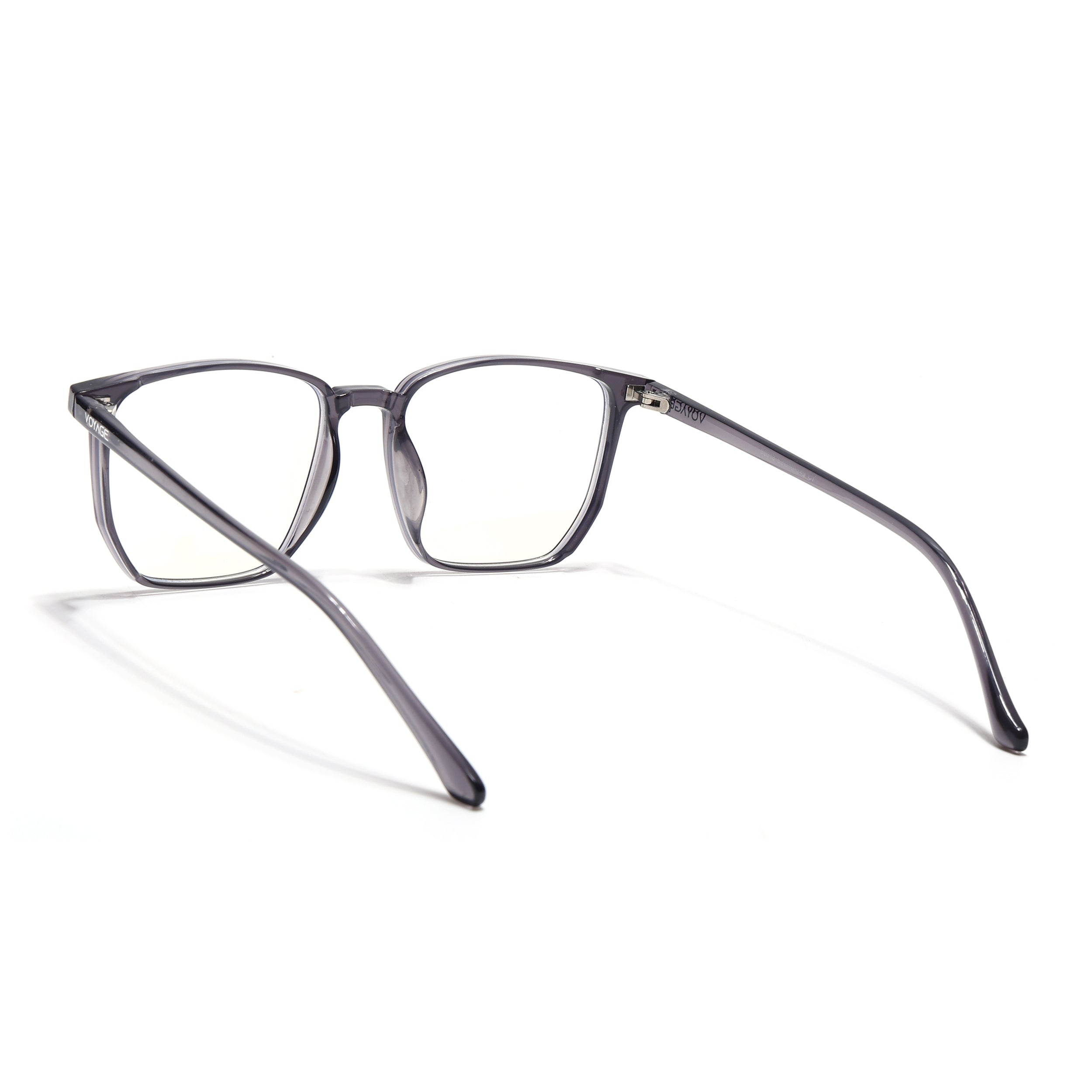 Voyage Air Grey Square Eyeglasses for Men & Women (88013MG4557-C2)
