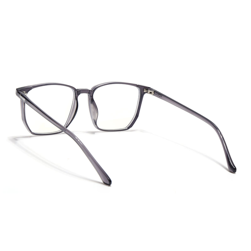 Voyage Air Grey Square Eyeglasses for Men & Women (88013MG4557-C2)