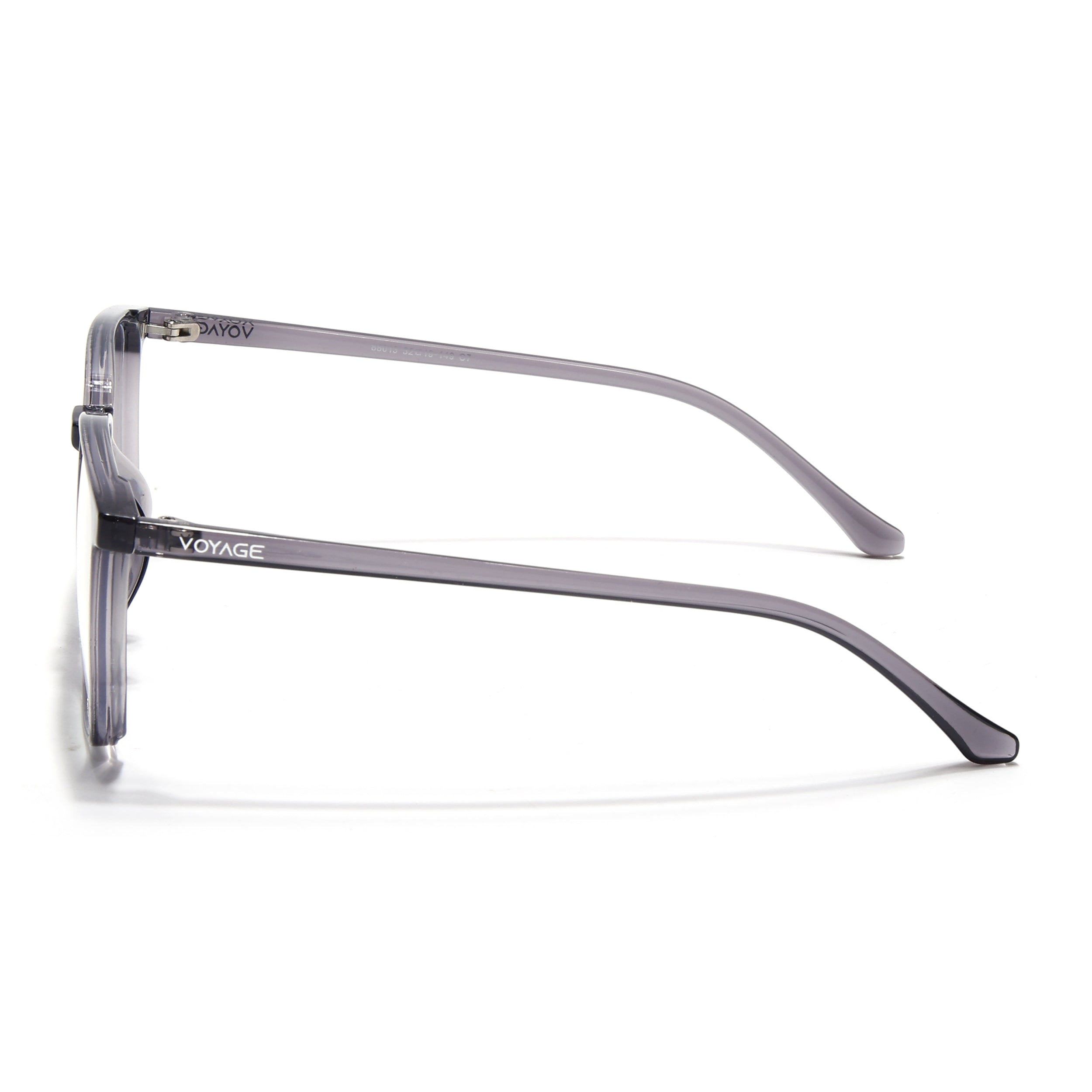 Voyage Air Grey Square Eyeglasses for Men & Women (88013MG4557-C2)