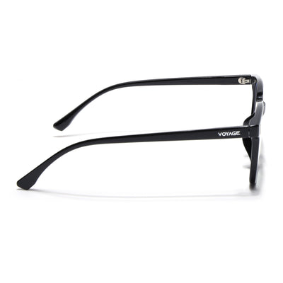 Voyage Air Shine Black Square Eyeglasses for Men & Women (88015MG4593-C1)