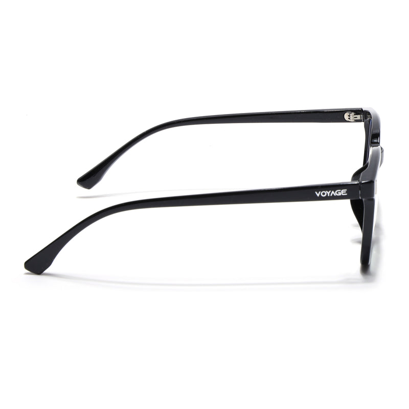 Voyage Air Shine Black Square Eyeglasses for Men & Women (88015MG4593-C1)