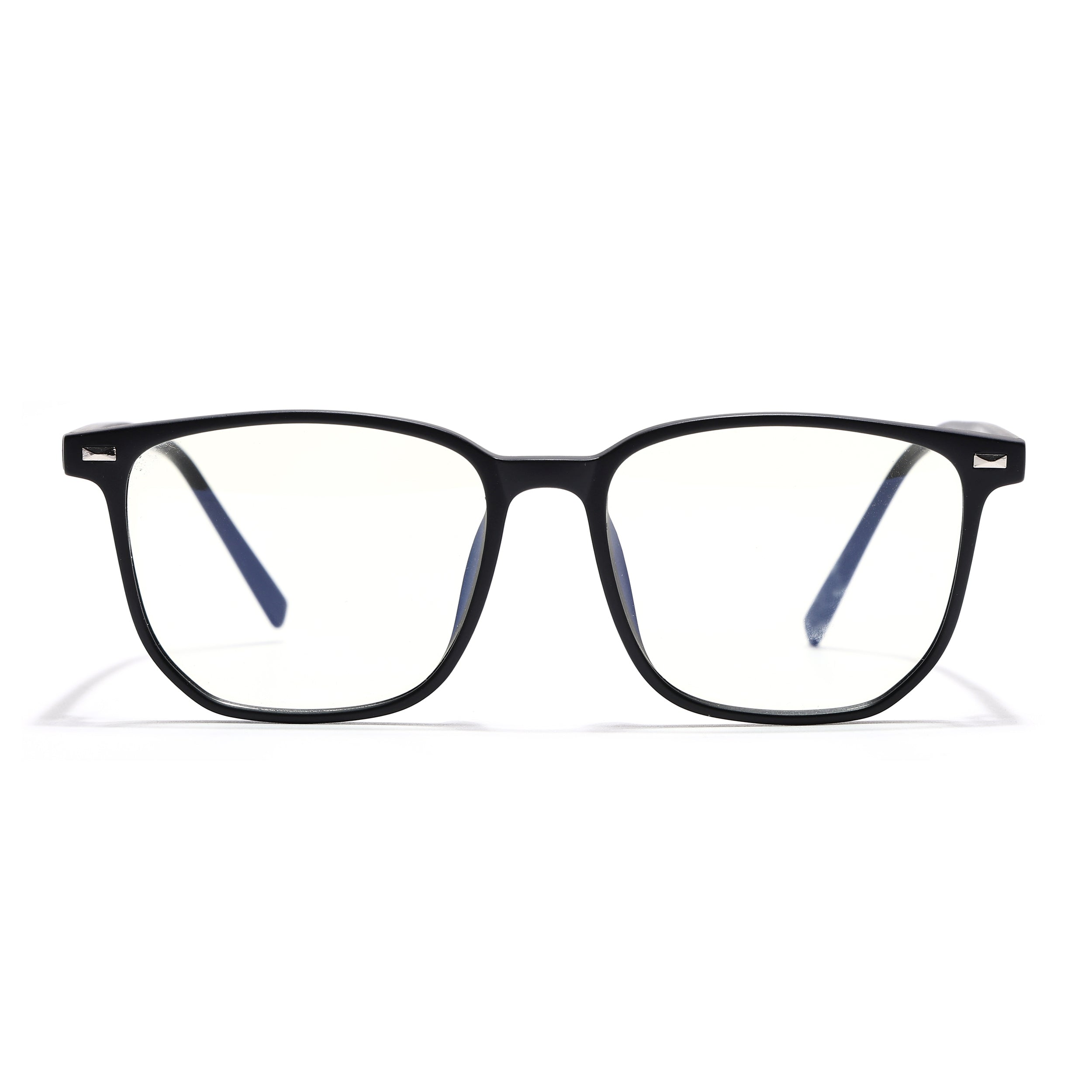 Voyage Air Matt Black Square Eyeglasses for Men & Women (88021MG4591-C3)